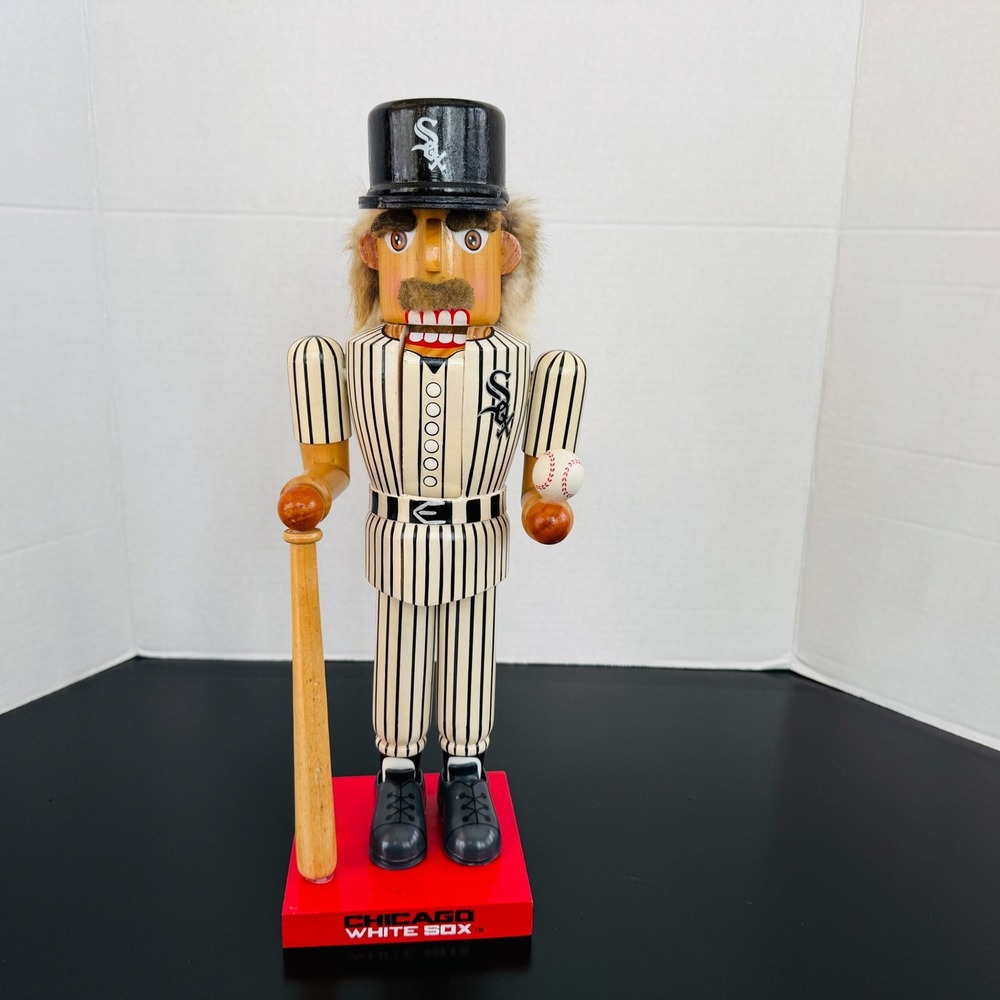 Kurt Adler Nutcracker Chicago White Sox Baseball Player  14 Inches Tall